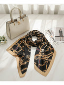 Lenço Cetim Feminino 70x70 Estampas Moda Chic