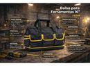 Bolsa de Ferramentas Multiuso Lupita Oxford 16 com varios Bolsos e Base Rígida Eletricista Serviços Gerais