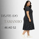 Vestido Midi Evangélico Plus Size Casual Básico Senhoras 52