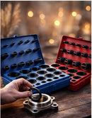 Kit Aneis Oring Milímetro Polegada Excelente Vedação 810 Pcs Azul E Vermelho Bradex