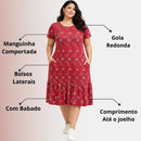 Vestido Midi Evangélico Plus Size Casual Básico Senhoras 52