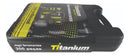 Kit Ferramentas 200 Peças c/ Maleta Titanium - Chaves, Alicates, Martelos, Serra - Aço Carbono - DIY Oficina Casa