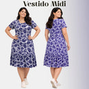Vestido Midi Evangélico Plus Size Casual Básico Senhoras 52