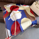 Lenço Cetim Feminino 70x70 Estampas Moda Chic
