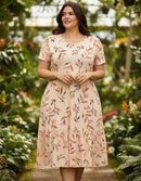 Vestido Midi Evangélico Plus Size Casual Básico Senhoras 52