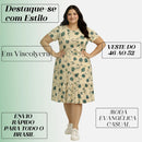 Vestido Midi Evangélico Plus Size Casual Básico Senhoras 52