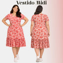 Vestido Midi Evangélico Plus Size Casual Básico Senhoras 52