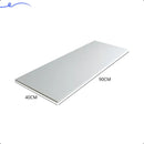 1 Prateleira De Parede Tampo 90x40 Madeira Mdf Branco