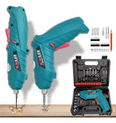 Kit Parafusadeira Elétrica Sem Fio 46 Chaves Fenda Flex