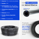 Rolo De Mangueira Pt 500 Ar Comprimido 5/16 Alta Pressão Preto