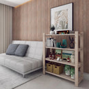 Estante Madeira Dos Hermanos 4 Prateleiras Pinus Natural 110x80x30cm