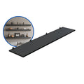 1 Prateleira 120x25 Mdf Preto C/suporte Cozinha Quarto Sala