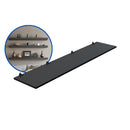 1 Prateleira 120x25 Mdf Preto C/suporte Cozinha Quarto Sala