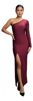 Vestidos Femininos Longo Fenda Manga Longa Madrinha Moda