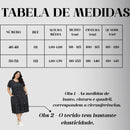 Vestido Midi Evangélico Plus Size Casual Básico Senhoras 52