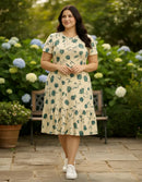 Vestido Midi Evangélico Plus Size Casual Básico Senhoras 52