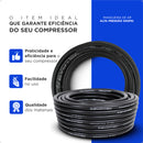 Rolo De Mangueira Pt 500 Ar Comprimido 5/16 Alta Pressão Preto