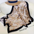 Lenço Cetim Feminino 70x70 Estampas Moda Chic