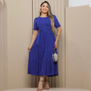 Vestido Midi Três Maria Laise Modesto Elegante Luxo