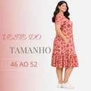 Vestido Midi Evangélico Plus Size Casual Básico Senhoras 52