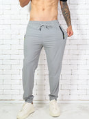 Men's Summer Thin Ice Silk Pants with High Elasticity For Casual Sports Envio para o Brasil jl016