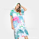 Foreign trade hooded beach changing quick-drying bathrobe microfiber cloak bath towel diving surfing beach cloak