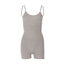 European and American style women's clothing wholesale 2023 spring new U-neck sling slimming slim American sports street jumpsuit