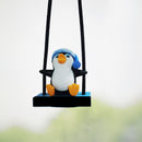 Swing penguin car pendant decoration car aromatherapy pendant perfume rearview mirror pendant car interior decoration supplies