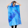 Foreign trade hooded beach changing quick-drying bathrobe microfiber cloak bath towel diving surfing beach cloak