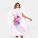 Foreign trade hooded beach changing quick-drying bathrobe microfiber cloak bath towel diving surfing beach cloak