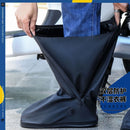 Rain shoe covers waterproof and non-slip men's rain-proof shoe covers outer wear water shoes women's thickened wear-resistant high-tube rain foot covers rain boots