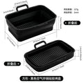 Rectangular air fryer baking tray Ninja DZ201410 double pull basket foldable silicone fryer tray