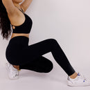 2023 European and American yoga suits two-piece suits cross back sports bra AB yarn fitness pants high waist yoga pants