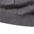 Sweater 2021 autumn new men's high collar casual knitted warm bottoming shirt men's solid color pullover large size