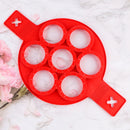 Silicone 7-Hole Omelette Maker Mold Ice Cream Jelly Pudding Soap Cake Mold Baking Tool