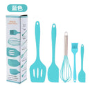 Spot wholesale high temperature resistant silicone baking 5-piece set scraper oil brush egg beater food grade baking tool set
