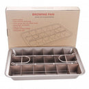 Amazon hot selling non-stick brownie baking pan cake mold square bread non-stick baking pan baking thickened solid bottom