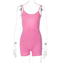 European and American style women's clothing wholesale 2023 spring new U-neck sling slimming slim American sports street jumpsuit