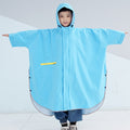 Large brim with sleeves cloak-style children's raincoat boy can carry school bag primary school students kindergarten girls poncho big children