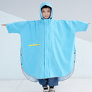 Large brim with sleeves cloak-style children's raincoat boy can carry school bag primary school students kindergarten girls poncho big children