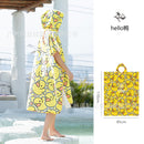 Foreign trade hooded beach changing quick-drying bathrobe microfiber cloak bath towel diving surfing beach cloak