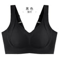Jelly strip fat M large size underwear for women with big breasts showing small les super flat no steel ring seamless nude sense breast-collecting bra
