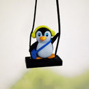 Swing penguin car pendant decoration car aromatherapy pendant perfume rearview mirror pendant car interior decoration supplies