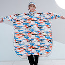 Large brim with sleeves cloak-style children's raincoat boy can carry school bag primary school students kindergarten girls poncho big children