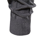 Sweater 2021 autumn new men's high collar casual knitted warm bottoming shirt men's solid color pullover large size