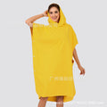 Foreign trade hooded beach changing quick-drying bathrobe microfiber cloak bath towel diving surfing beach cloak