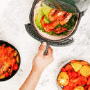New Folding Air Fryer Silicone Baking Tray Integrated Silicone Lined High Temperature Resistant Silicone Air Fryer Mat
