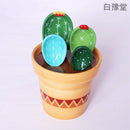 Creative cactus ceramic measuring spoon baking scale measuring spoon cute home decoration decoration ceramic salt sugar small spoon
