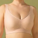 Large shoulder straps lifting bra for women with big breasts, small size, anti-sagging, side breasts, gathered breasts, shockproof, can be worn outside, seamless