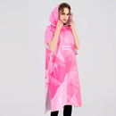 Foreign trade hooded beach changing quick-drying bathrobe microfiber cloak bath towel diving surfing beach cloak